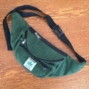 Hippy Rucksack Rasta Hemp Fanny Pack Travel THC Free Waist Bum Side BAG HANDMADE